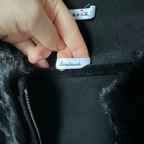 P.A.R.O.S.H. Wool and Goat fur bomber jacket, size XS - Picture 4 of 10